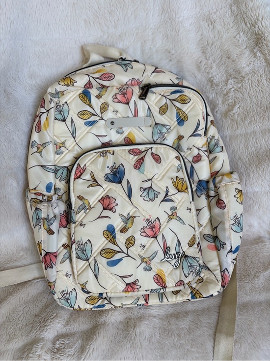 lug Handbags - GUC Lug Roadster Backpack - Hummingbird Floral **see photos, read description**
